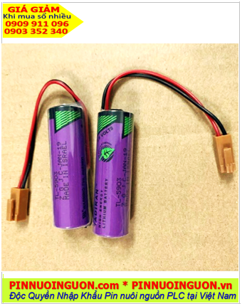 Tadiran TL-5903; Pin nuôi nguồn PLC Tadiran TL-5903 LITHIUM 3.6v AA2400mAh (ZẮC CẮM) 